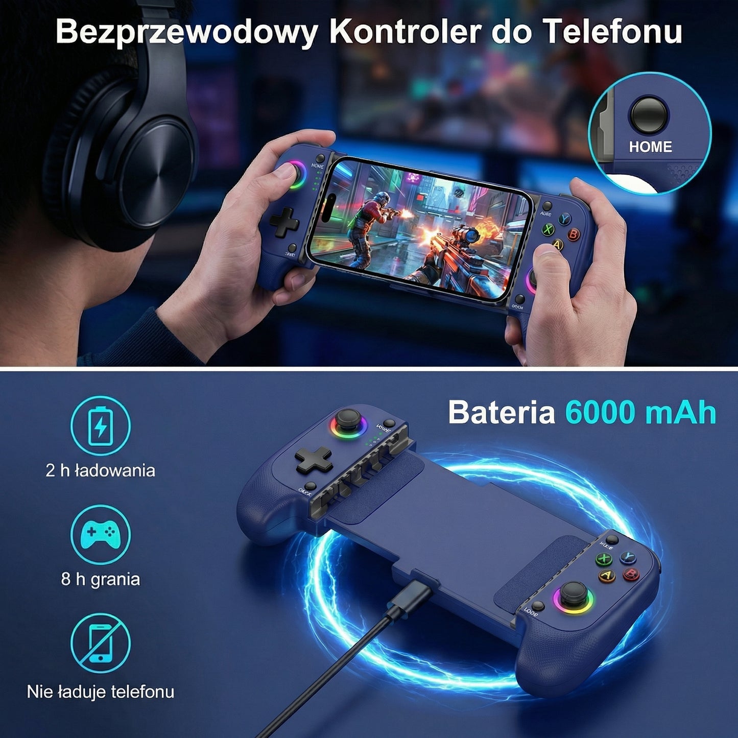 NEXORA™ - Kontroler do gier 2w1